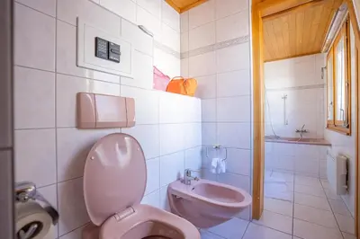 Ein Badezimmer in der Unterkunft Chalet Rübezahl 1 OG