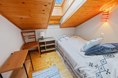 Ein Bett oder Betten in einem Zimmer der Unterkunft Montana Village - appartement rénové, 5 pers