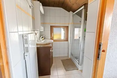 Küche/Küchenzeile in der Unterkunft Montana Village - appartement rénové, 5 pers