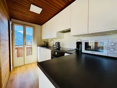 Küche/Küchenzeile in der Unterkunft Chalet Schweizerhof 4