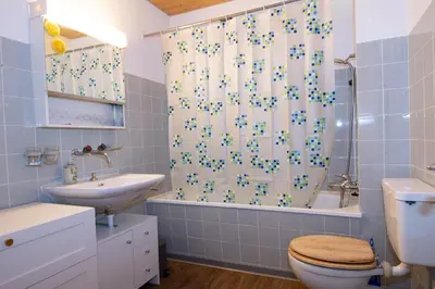 Ein Badezimmer in der Unterkunft Ferienwohnung am Bach