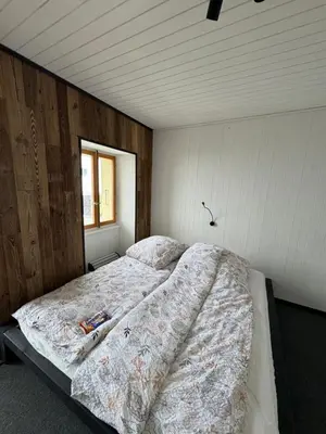 Ein Bett oder Betten in einem Zimmer der Unterkunft Cornalin