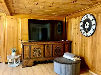 TV/Unterhaltungsangebot in der Unterkunft Chalet-Simmi