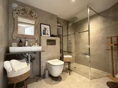 Ein Badezimmer in der Unterkunft Chalet-Simmi