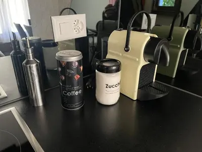 Kaffee-/Teezubehör in der Unterkunft 3 Minuten vom Bahnhof-Apartment