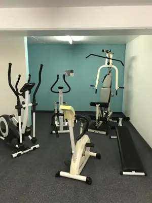 Das Fitnesscenter und/oder die Fitnesseinrichtungen in der Unterkunft Apartmant Mary