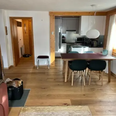 Küche/Küchenzeile in der Unterkunft Chalet La Lumiere by Alte Bock