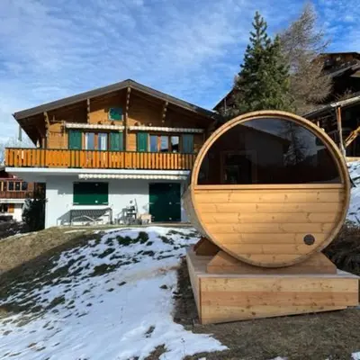 Das Gebäude in dem sich die Ferienwohnung befindet