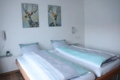 Ein Bett oder Betten in einem Zimmer der Unterkunft Ferienhaus Alea