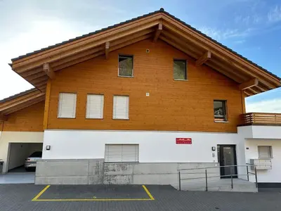 Das Gebäude in dem sich die Ferienwohnung befindet