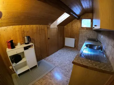 Küche/Küchenzeile in der Unterkunft Panorama Apartment