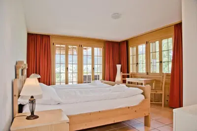 Ein Bett oder Betten in einem Zimmer der Unterkunft Chalet Heimat