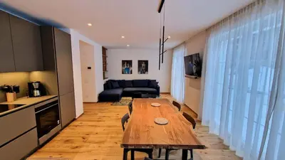 TV/Unterhaltungsangebot in der Unterkunft Silberdistel Brand-new luxury apartment with private terrace