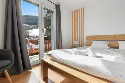 Ein Bett oder Betten in einem Zimmer der Unterkunft Nendaz 3BR - Vue alpine & Balcon - 8 Pers