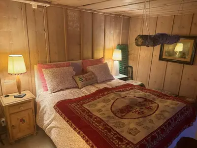 Ein Bett oder Betten in einem Zimmer der Unterkunft Chalet Schluecht