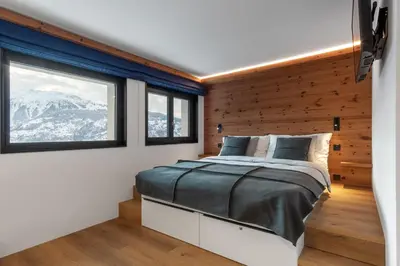 Ein Bett oder Betten in einem Zimmer der Unterkunft Studio Les Bouleaux - 1 lit - 3 pers