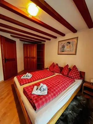 Ein Bett oder Betten in einem Zimmer der Unterkunft Apartment Aphrodite West magnificent Eiger view