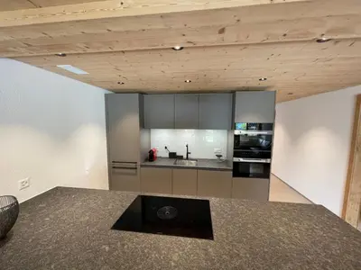 Küche/Küchenzeile in der Unterkunft Bergblick Apartments - Weisshorn