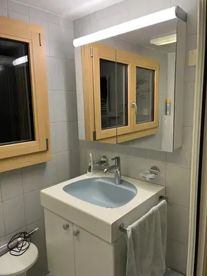 Ein Badezimmer in der Unterkunft Chalet Waldesruh