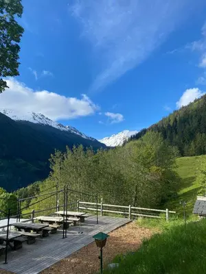 Naturlandschaft in der Nähe des Chalets