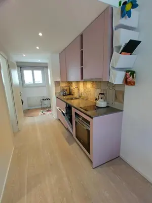 Küche/Küchenzeile in der Unterkunft Montanji 7- neu renoviert, tolle Aussicht!