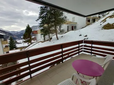 Ein allgemeiner Bergblick oder ein Berglick von der Ferienwohnung aus