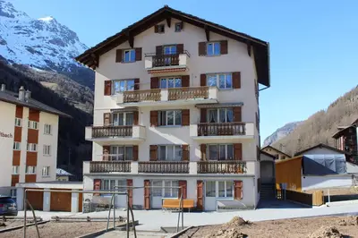 Ein allgemeiner Bergblick oder ein Berglick von der Ferienwohnung aus
