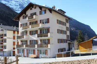 Ein allgemeiner Bergblick oder ein Berglick von der Ferienwohnung aus