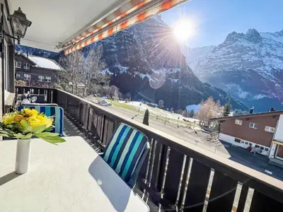 Ein allgemeiner Bergblick oder ein Berglick von der Ferienwohnung aus