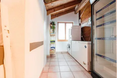 Küche/Küchenzeile in der Unterkunft Ferienhaus Allalin