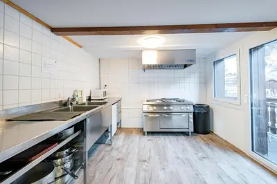 Küche/Küchenzeile in der Unterkunft Ferienhaus Allalin