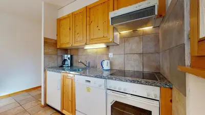 Küche/Küchenzeile in der Unterkunft Crêtes X1 023 - SUNNY apartment 5 pers