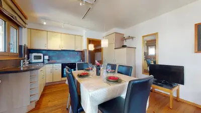 Küche/Küchenzeile in der Unterkunft Greppons O 020 - MOUNTAIN apartment 5 pers