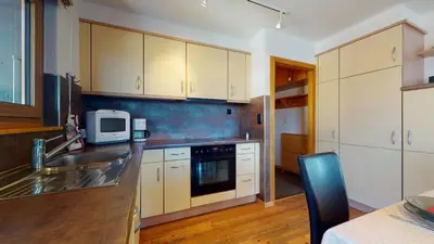 Küche/Küchenzeile in der Unterkunft Greppons O 020 - MOUNTAIN apartment 5 pers