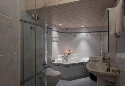 Ein Badezimmer in der Unterkunft Chalet Hunnenfluh Garden Apartment