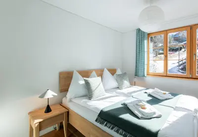 Ein Bett oder Betten in einem Zimmer der Unterkunft Panoramapark Soleil E 3