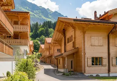 Ein allgemeiner Bergblick oder ein Berglick von der Ferienwohnung aus
