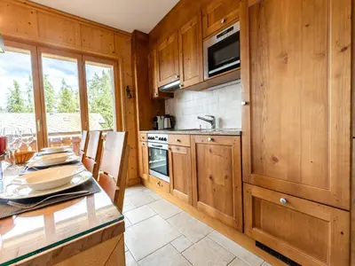 Küche/Küchenzeile in der Unterkunft Apartment in Veysonnaz with Ski Slope Access