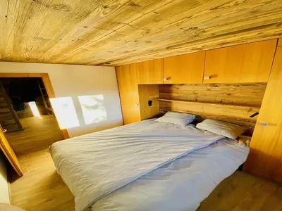 Ein Bett oder Betten in einem Zimmer der Unterkunft Apartment in Veysonnaz near Ski Lift