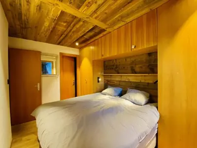 Ein Bett oder Betten in einem Zimmer der Unterkunft Apartment in Veysonnaz near Ski Lift