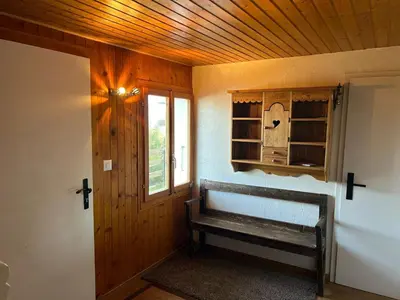 Ein Bett oder Betten in einem Zimmer der Unterkunft Pet-friendly chalet in Veysonnaz