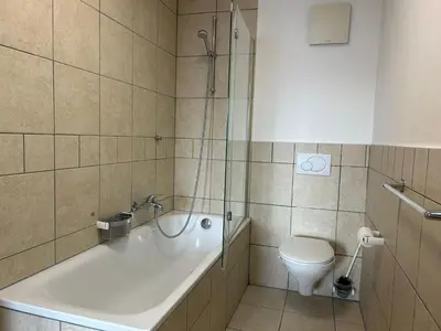 Ein Badezimmer in der Unterkunft Pleasant apartment with balcony