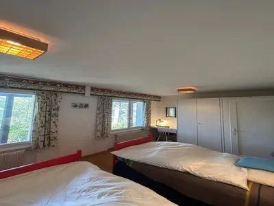 Ein Bett oder Betten in einem Zimmer der Unterkunft Chalet in Veysonnaz with mountain views