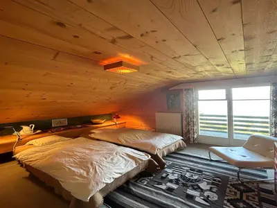 Ein Bett oder Betten in einem Zimmer der Unterkunft Chalet in Veysonnaz with mountain views