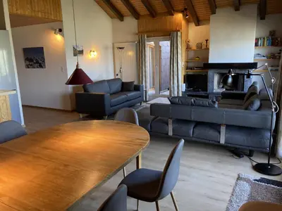 Ein Sitzbereich in der Unterkunft Family apartment with terrace