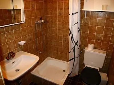 Ein Badezimmer in der Unterkunft Apartment with Nendaz view