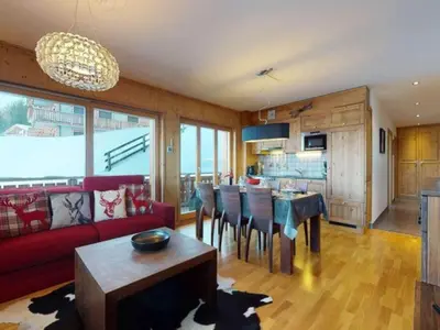 Küche/Küchenzeile in der Unterkunft Luxurious apartment in Veysonnaz