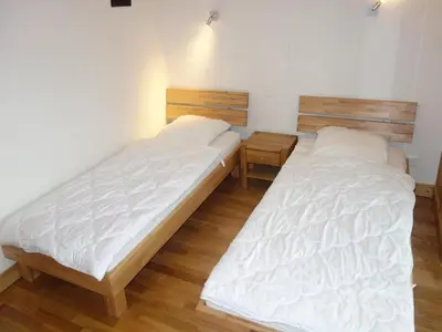 Ein Bett oder Betten in einem Zimmer der Unterkunft Apartment near Veysonnaz ski slope