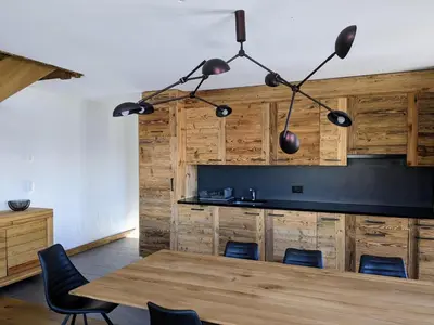 Grundriss der Unterkunft Modern apartment with balcony, ski access