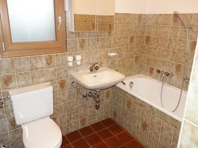 Ein Badezimmer in der Unterkunft Valley-view apartment in Veysonnaz